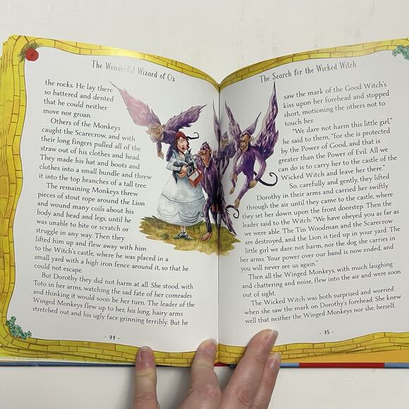 The Wonderful Wizard of Oz Hardcover Childrens Storybook By L Frank Baum - Picture 7 of 9